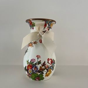 Mackenzie Childs Flower Market Enamel Vase